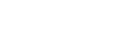 AXON J2T digitales 2 Kanal Telemetriesystem zur Übertragung von 2 Thermoelement-Signalen